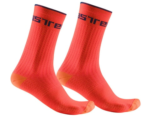 Castelli Distanza 20 Socks (Brilliant Orange) (L/XL)