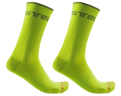 Castelli Distanza 20 Socks (Electric Lime) (2XL)