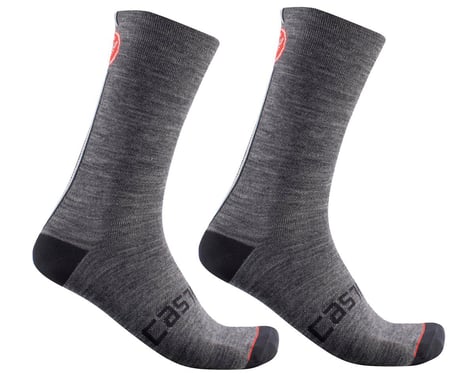 Castelli Racing Stripe 18 Sock (Dark Grey)
