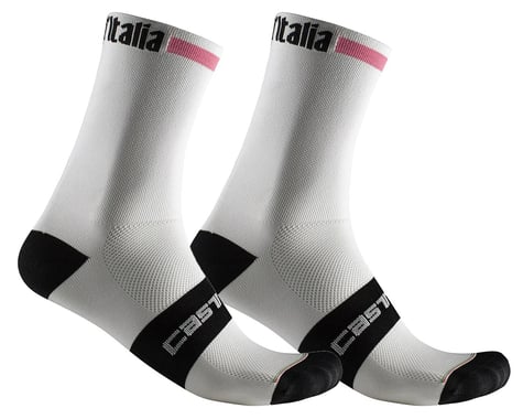 Castelli Rosa #GIRO 13 Sock (Bianco/Rosa Giro-Nero)