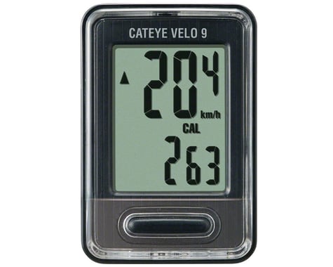 CatEye Velo 9 Bike Computer (Black) (Wired)