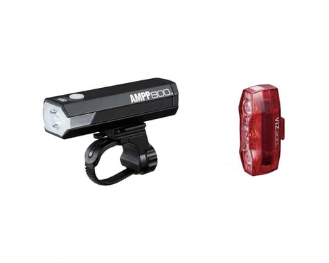 CatEye AMPP800/VIZ300 Headlight/Taillight Set (Black)