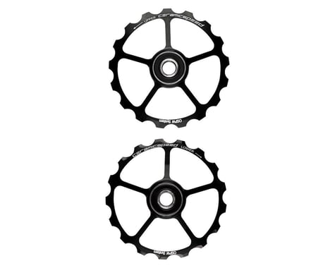 CeramicSpeed Replacement OSPW Oversized Pulley Wheels (Black) (Alloy)