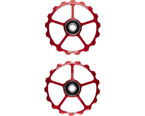 CeramicSpeed Spare Oversized Pulley Wheels: Alloy, Red