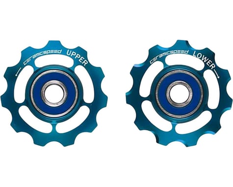 CeramicSpeed SRAM 11-speed Pulley Wheels: Coated, Alloy, Limited Edition Blue