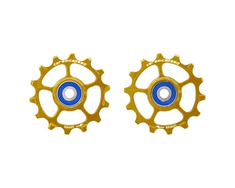 CeramicSpeed SRAM Eagle-14 Pulley Wheels (Gold) (1 x 12 Speed) (Stainless Steel)