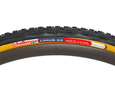 Challenge Limus Pro Handmade Clincher Tire (Tan Wall) (700c / 622 ISO) (33mm)