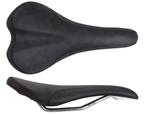 Charge Bikes Spoon Saddle (Black) (Chromoly Rails) (140mm)