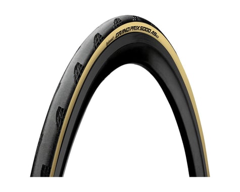 Continental Grand Prix 5000 AS TR Road Tire (Black/Cream Skin) (Tubeless) (All Season) (Folding) (Black Chili/Vectran Breaker) (700c) (32mm)