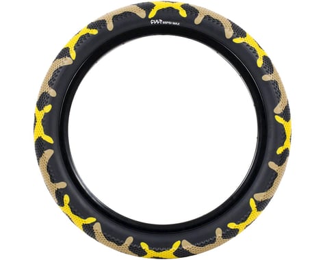 Cult Vans Tire (Yellow Camo/Black) (Wire) (20" / 406 ISO) (2.4")