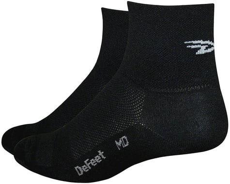 DeFeet Aireator 1" Cuff Sock (Black/White) (L)
