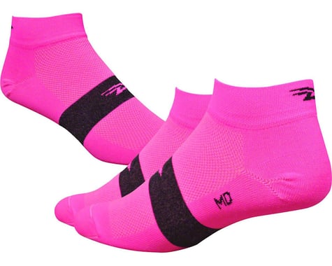 DeFeet Aireator 4" Spotty Sock (Hi-Vis Pink)