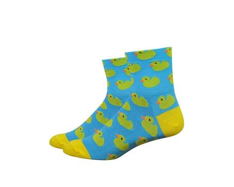 DeFeet Aireator 3" Rubber Ducky Sock (Blue/Yellow)