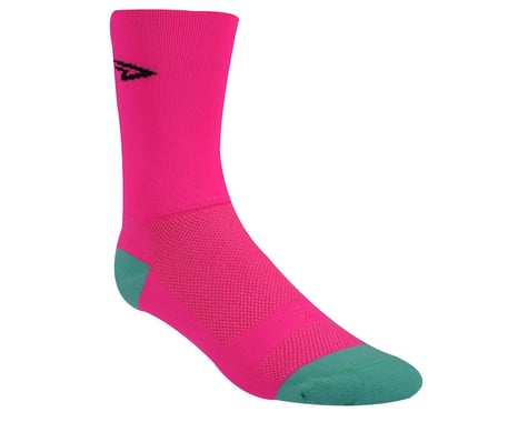 DeFeet Aireator 5" D-Logo Sock (Hi-Vis Pink)