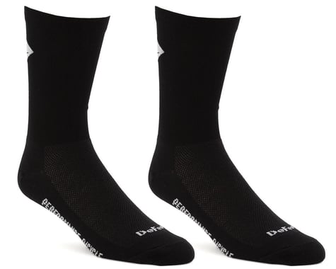 DeFeet Aireator Performance Bicycle 7" Socks (Black/White) (XL)