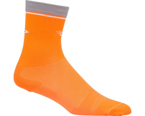 DeFeet Levitator Lite 2 6" Sock (Hi-Vis Orange)