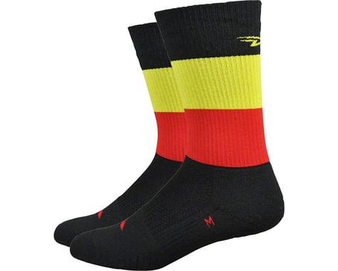 DeFeet Thermeator 6" Belgie Sock (Black/Red/Gold)