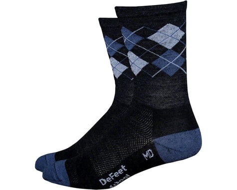DeFeet Wooleator Hi-Top Sock (Argyle/Dark Gray)
