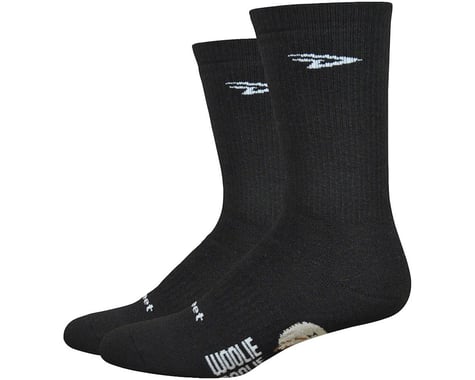 DeFeet Woolie Boolie Comp 6" D-Logo socks, black 7-9