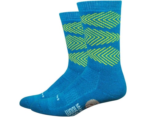 DeFeet Woolie Boolie Comp 6" Fishbone Socks (Blue)