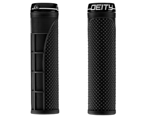 Deity Megattack Lock-On Grips (Black) (140mm)