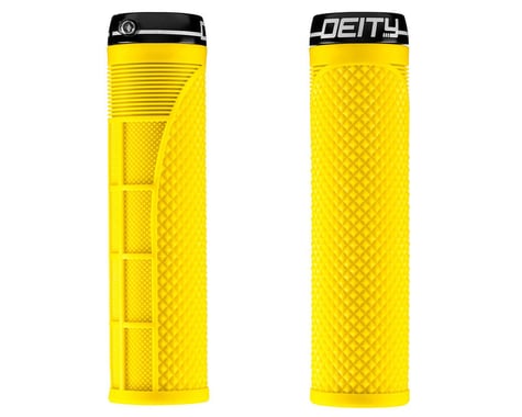 Deity Megattack Lock-On Grips (Yellow) (140mm)