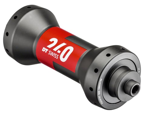 DT Swiss 240 Rim Brake Road Hubs (Black/Red) (Front) (QR x 100mm) (20H)