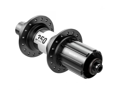 DT Swiss 350 Rear Hub (Black) (QR x 130mm) (Rim Brake) (Shimano HG 11/12) (24H) (36pt)