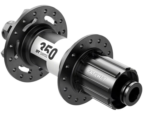 DT Swiss 350 Rear Hub (Black) (12 x 150mm) (6-Bolt) (Shimano HG) (32H) (36pt)