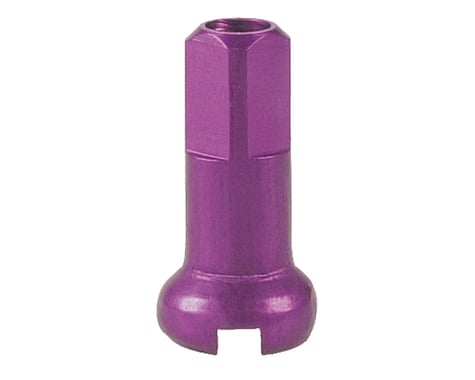 DT Swiss Standard Aluminum Nipples: 1.8 x 12mm, Purple, Box of 100