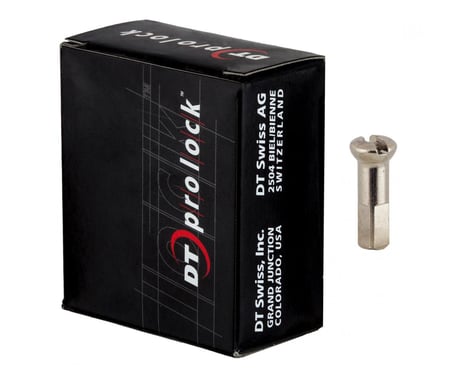 DT Swiss ProLock/ProHead Brass Nipples (Silver) (2.0 x 14mm) (Box of 100)