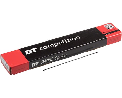 DT Swiss Competition Spoke: 2.0/1.8/2.0mm, 183mm, J-bend, Black, Box of 72
