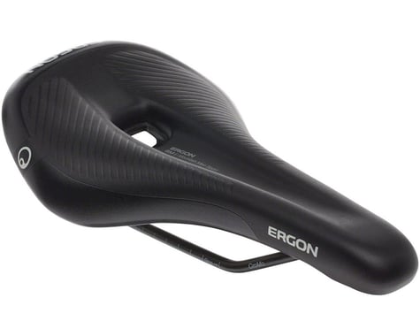 Ergon SM E-Mountain Sport Men's Saddle (Black) (Chromoly Rails) (M/L) (155mm)