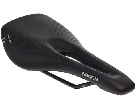 Ergon SR Sport Gel Women's Saddle (Black) (Chromoly Rails) (S/M) (141mm)