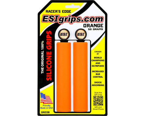 ESI Grips Racer's Edge Silicone Grips (Orange) (30mm)