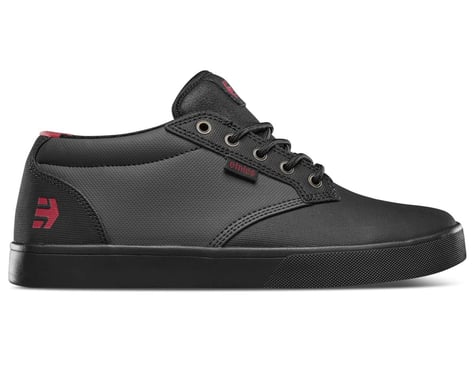 Etnies Jameson Mid Crank Flat Pedal Shoes (Black/Dk Grey/Red)