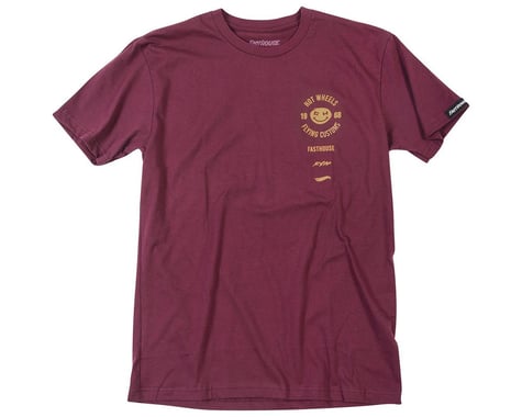 Fasthouse Inc. Stacked Hot Wheels T-Shirt (Maroon) (3XL)