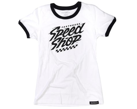 Fasthouse Inc. Women's Haste T-Shirt (White/Black) (M)