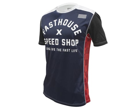 Fasthouse Inc. Classic Heritage Short Sleeve Jersey (Navy) (2XL)