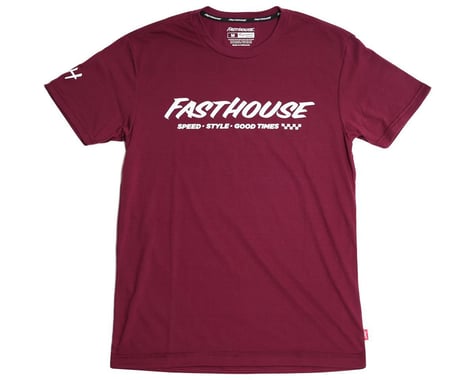 Fasthouse Inc. Prime Tech Short Sleeve T-Shirt (Maroon) (L)