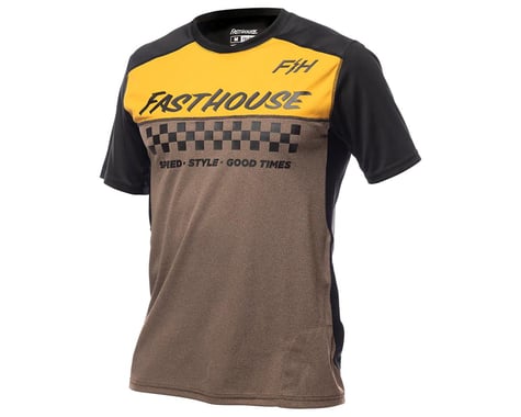 Fasthouse Inc. Alloy Mesa Short Sleeve Jersey (Heather Gold/Brown) (3XL)