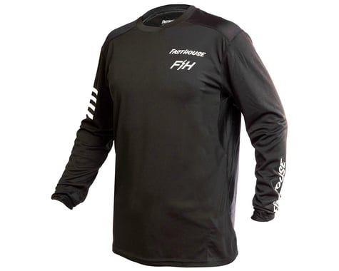 Fasthouse Inc. Youth Alloy Rally Long Sleeve Jersey (Black) (Youth M)