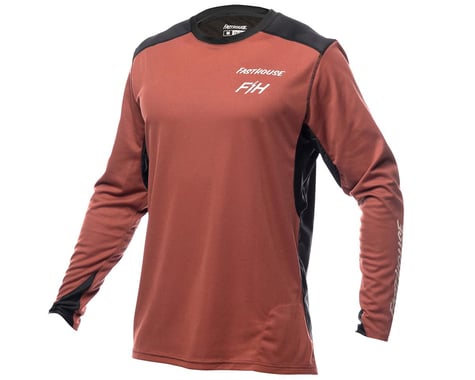 Fasthouse Inc. Youth Alloy Rally Long Sleeve Jersey (Clay/Black) (Youth S)