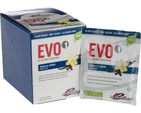 First Endurance EVO1 Recovery Drink Mix: Vanilla, 15 single Serving Packets