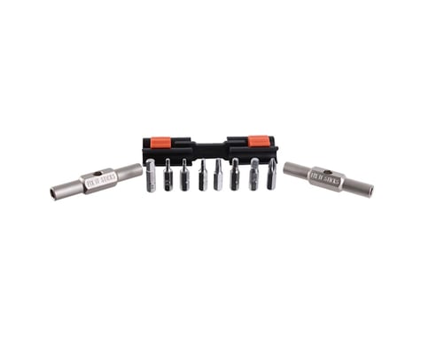 Fix It Sticks Tool Multi Fixit Sticks Replaceable Commuter Kit Bracket/8-Bits/Tire-Levers/15Mm-Wrench/Case