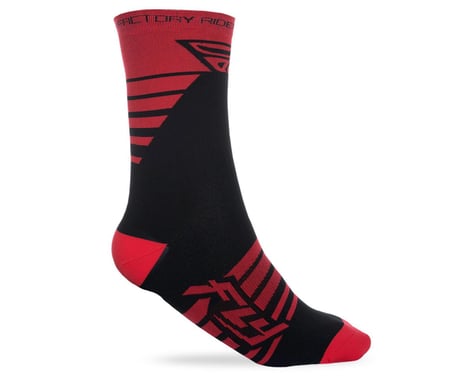 Fly Racing Factory Rider Sock (Red/Black)
