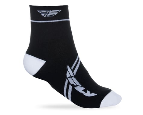 Fly Racing Action Sock (White/Black)