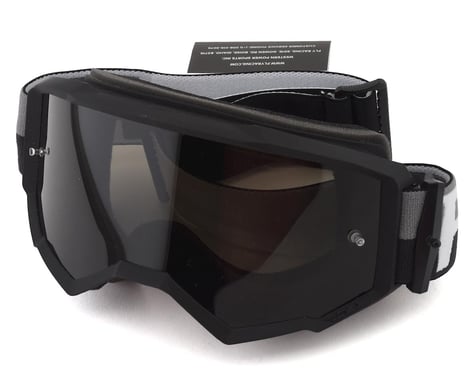 Fly Racing Zone Goggle (Black/Silver) (Mirror Smoke Lens)