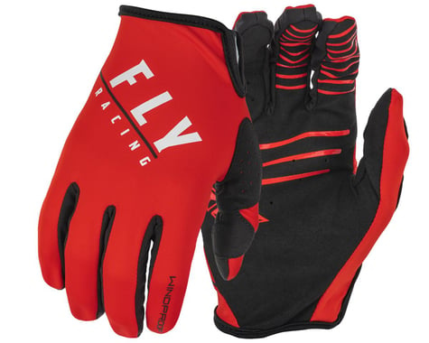 Fly Racing Windproof Gloves (Black/Red) (2XL)