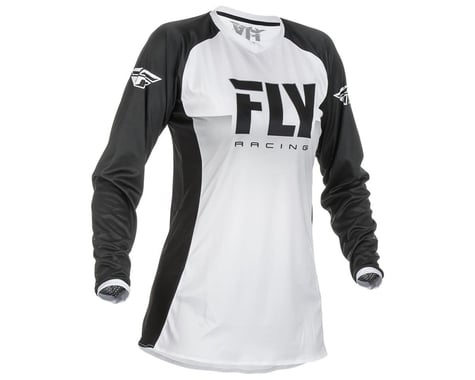 Fly Racing Girl's Youth Lite Jersey (White/Black)